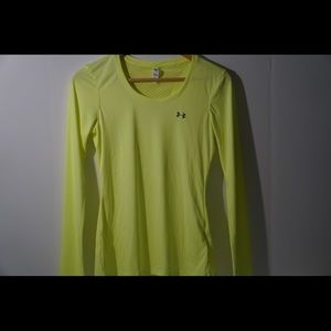 Yellow Under Armour shirt